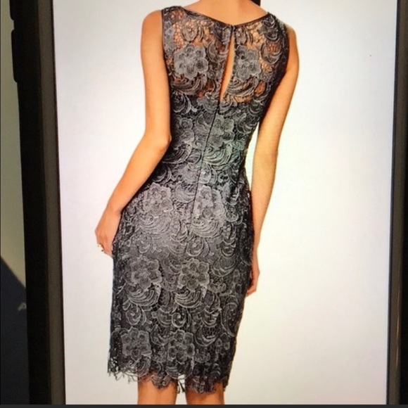 Adrianna Papell lace sleeveless cocktail dress - Picture 6 of 8